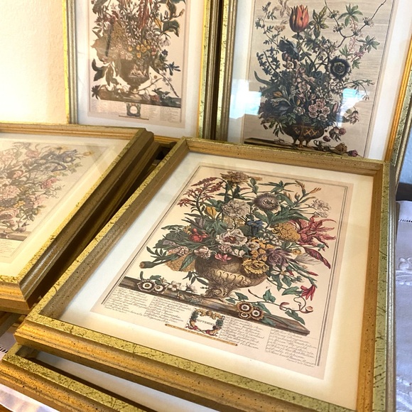 Elegant Gold Framed Botanical Art Print - Picture 6 of 10